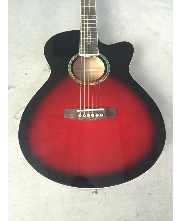 BORYA W/CUTAWAY RED BURST 40